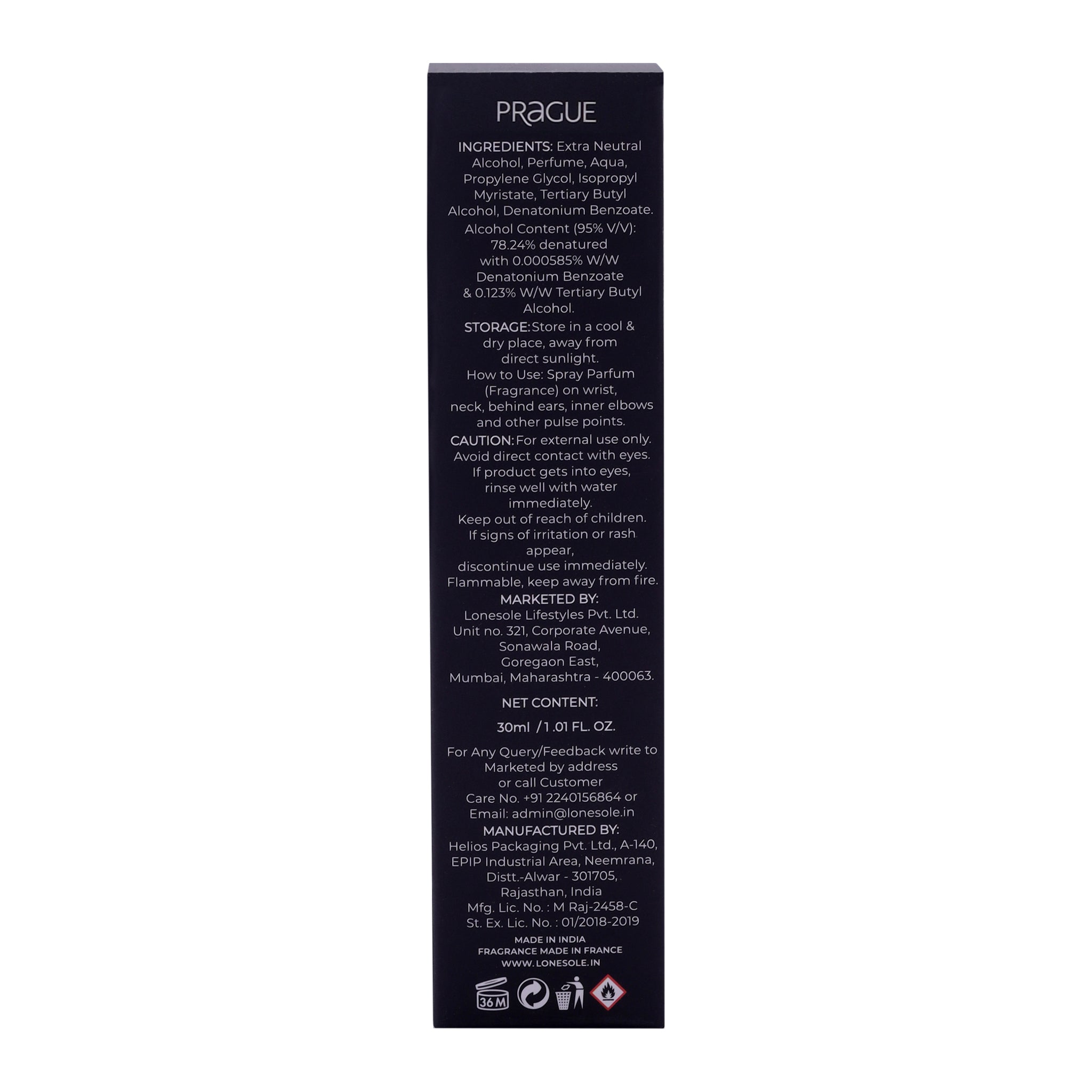 City Collection - PRAGUE Perfumes of 30ml