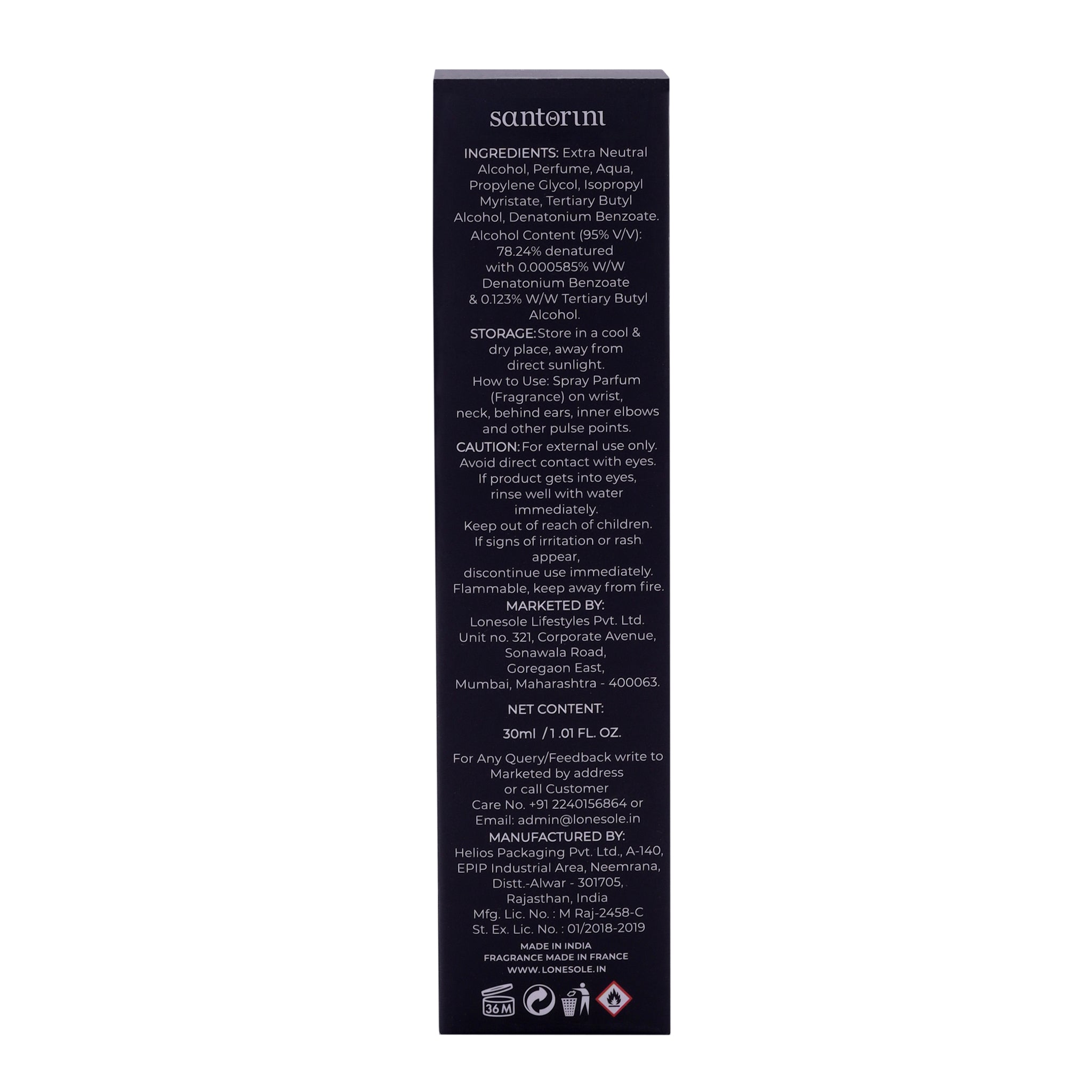SANTORINI | 30ml | Pear, Vanilla, Tonka Bean