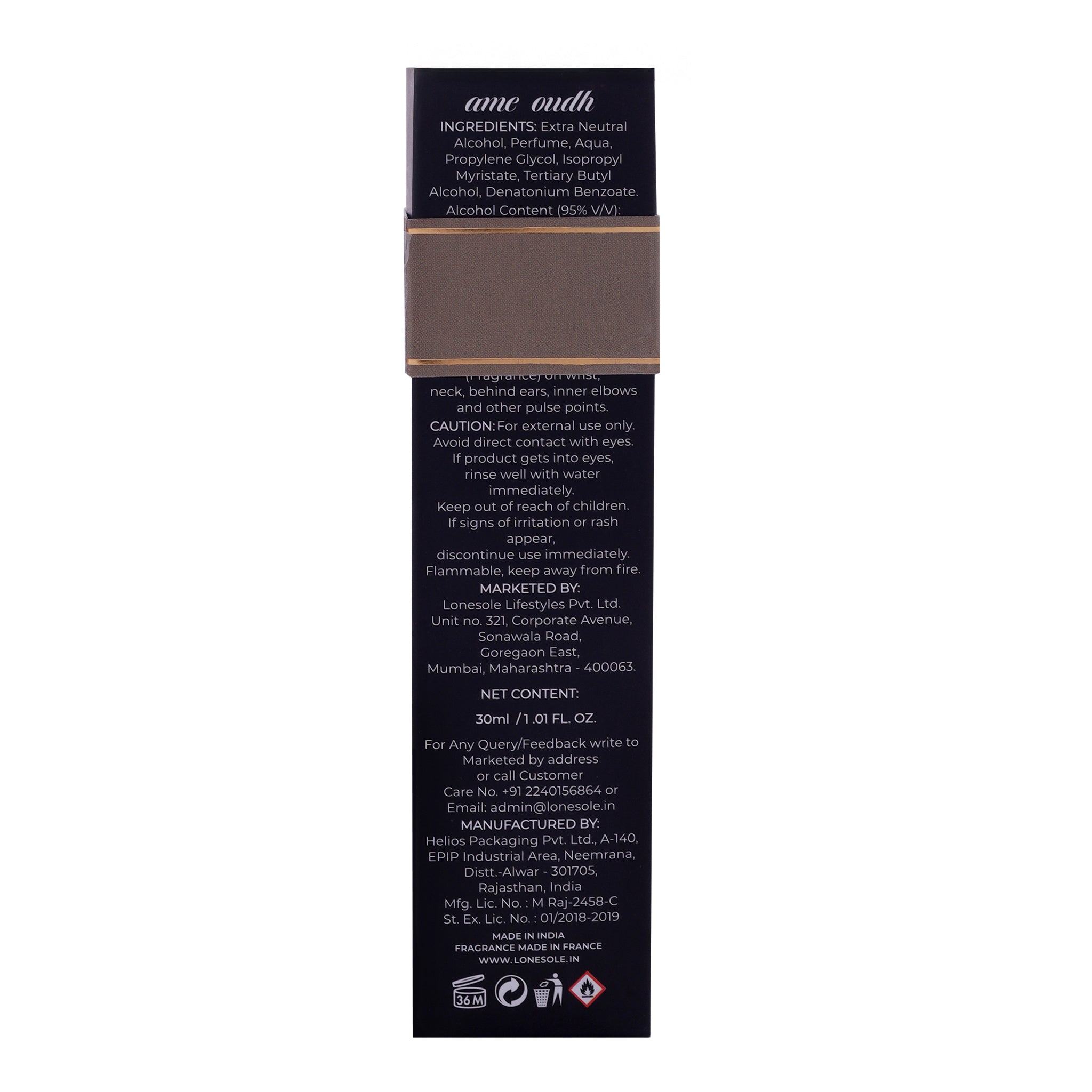 Ame Oudh – 30ml Eau De Parfum | Leather & Oud for the Bold