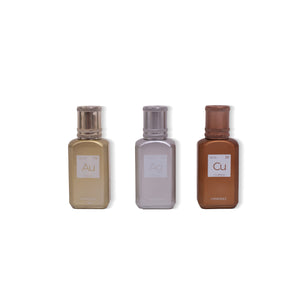 LONESOLE PERFUME GIFT SETS OF AU & AG & CU OF EACH 30 ML