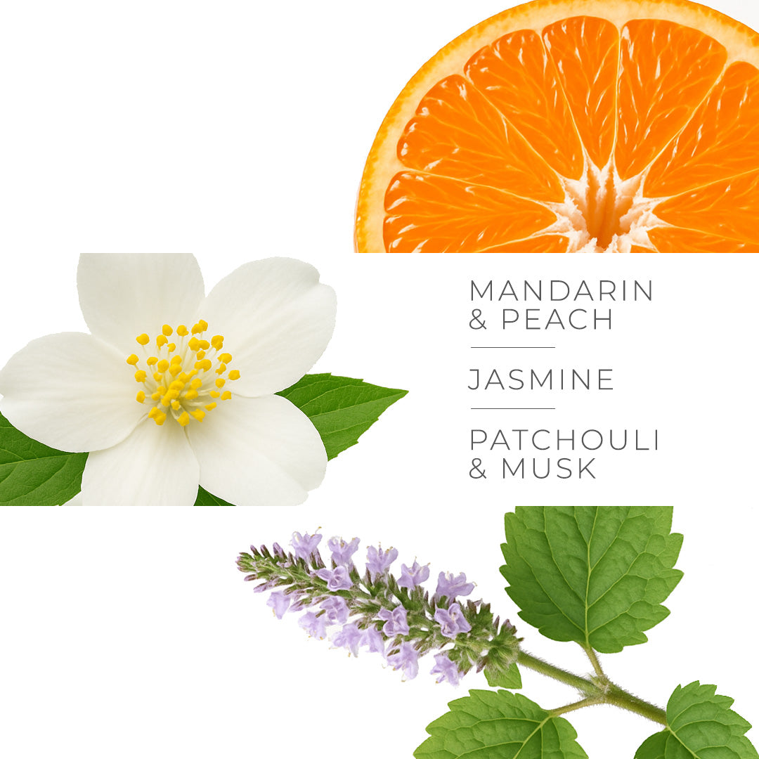 Red coral - citrus, floral, warm and woody notes