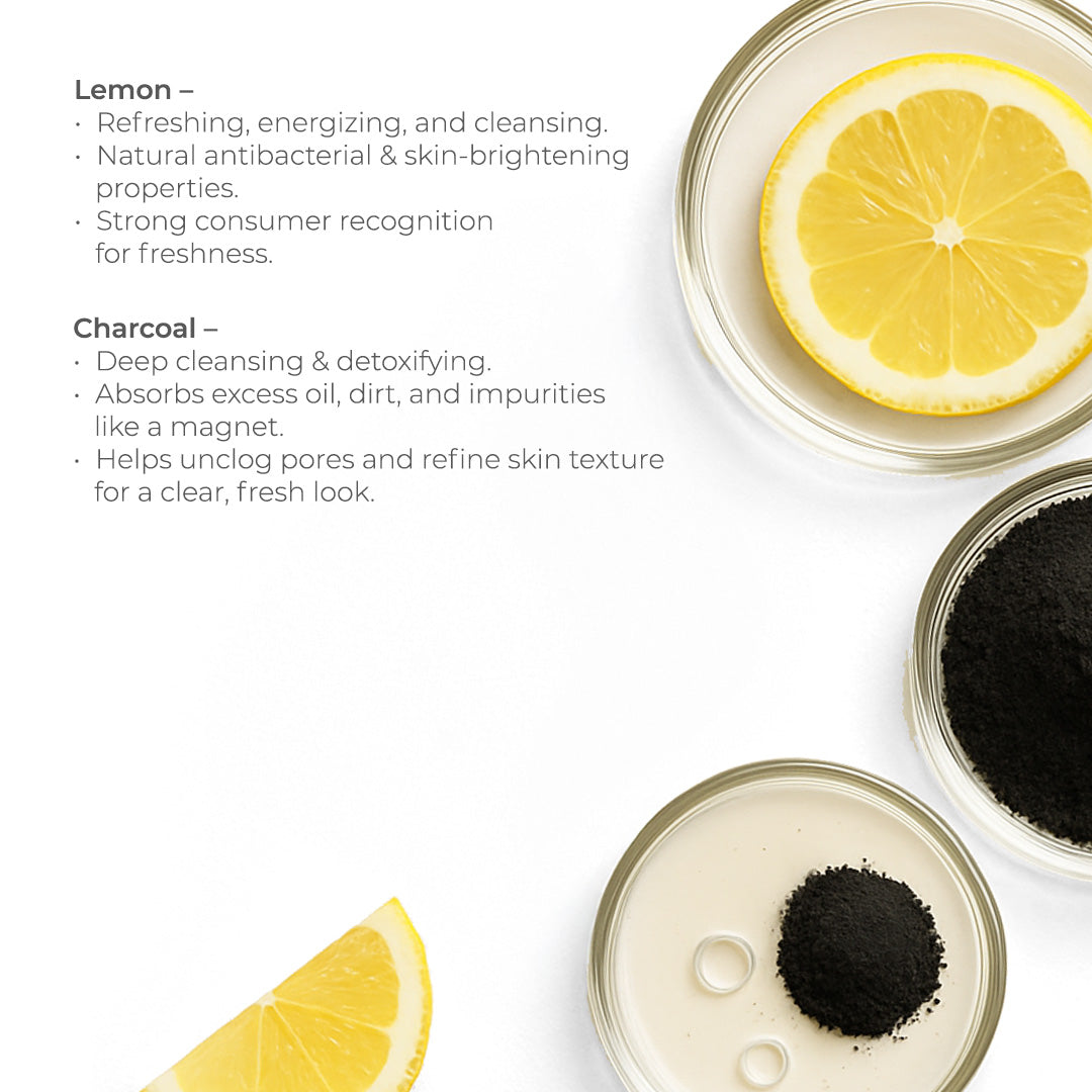 Thunder moon - charcoal and lemon